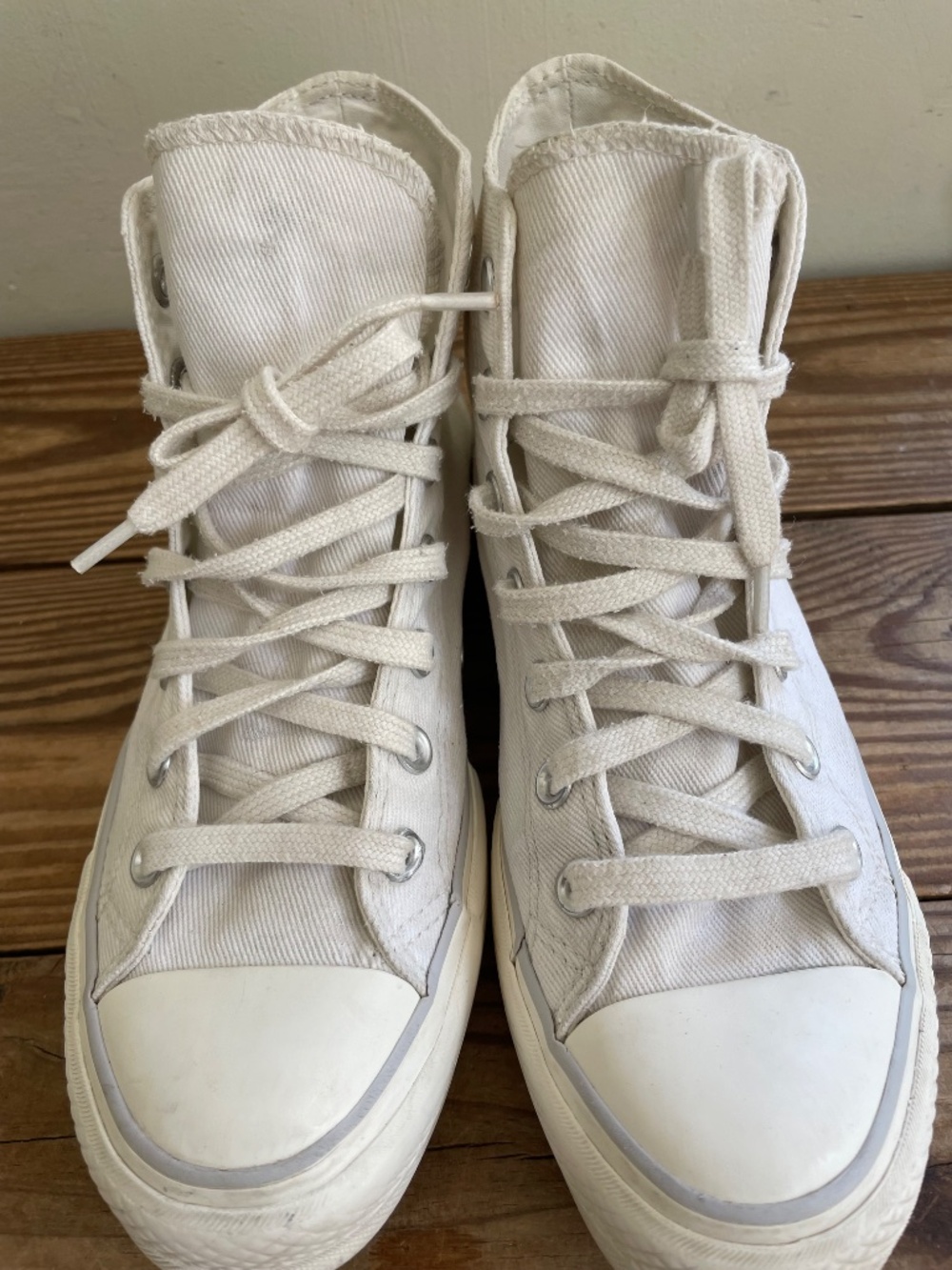 Converse All Stars | White Platform High tops size 7.5 - Picture 8 of 16